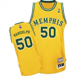 Maillot NBA Or Zach Randolph #50 Memphis Grizzlies ABA Hardwood Classic Authentic Homme Adidas