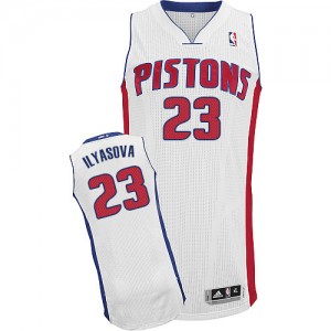 Maillot NBA Authentic Ersan Ilyasova #23 Detroit Pistons Home Blanc - Homme