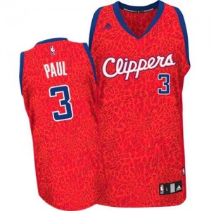 Maillot Swingman Los Angeles Clippers NBA Crazy Light Rouge - #3 Chris Paul - Homme
