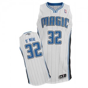 Maillot NBA Orlando Magic #32 Shaquille O'Neal Blanc Adidas Authentic Home - Enfants