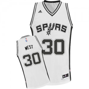 Maillot NBA Swingman David West #30 San Antonio Spurs Home Blanc - Homme