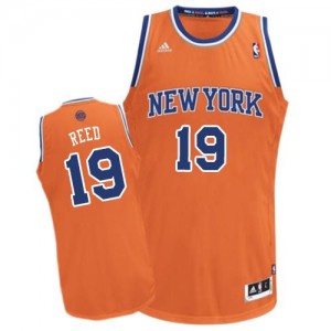 Maillot NBA New York Knicks #19 Willis Reed Orange Adidas Swingman Alternate - Homme