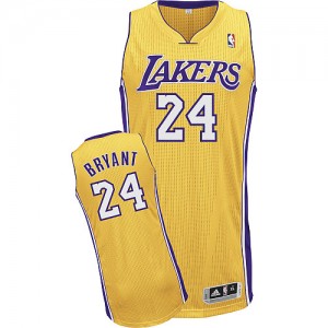 Maillot Authentic Los Angeles Lakers NBA Home Or - #24 Kobe Bryant - Homme