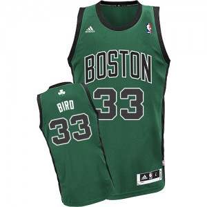 Maillot NBA Swingman Larry Bird #33 Boston Celtics Alternate Vert (No. noir) - Homme