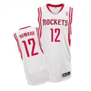 Maillot Authentic Houston Rockets NBA Home Blanc - #12 Dwight Howard - Homme