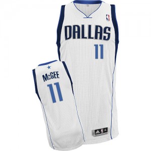 Maillot NBA Authentic JaVale McGee #11 Dallas Mavericks Home Blanc - Homme