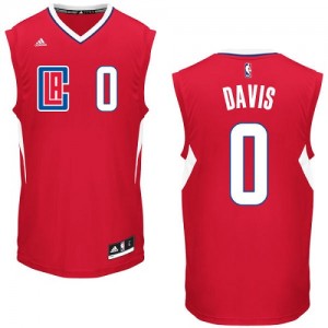 Los Angeles Clippers Glen Davis #0 Road Authentic Maillot d'équipe de NBA - Rouge pour Homme