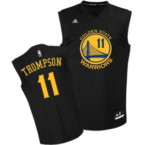 Maillot Authentic Golden State Warriors NBA Fashion Noir - #11 Klay Thompson - Homme
