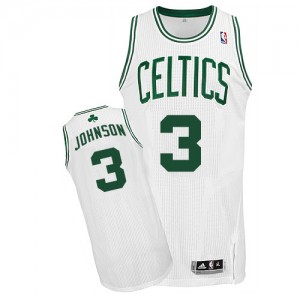 Maillot Adidas Blanc Home Authentic Boston Celtics - Dennis Johnson #3 - Homme