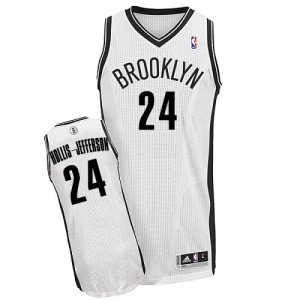 Brooklyn Nets Rondae Hollis-Jefferson #24 Home Authentic Maillot d'équipe de NBA - Blanc pour Homme