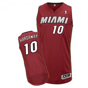 Maillot NBA Rouge Tim Hardaway #10 Miami Heat Alternate Authentic Homme Adidas