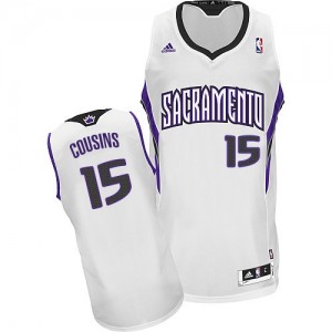 Sacramento Kings DeMarcus Cousins #15 Home Swingman Maillot d'équipe de NBA - Blanc pour Homme