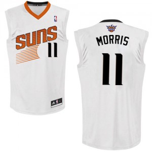 Maillot Authentic Phoenix Suns NBA Home Blanc - #11 Markieff Morris - Homme