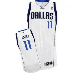 Maillot NBA Dallas Mavericks #11 Jose Barea Blanc Adidas Swingman Home - Enfants