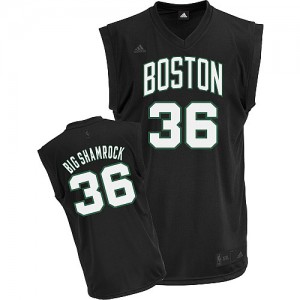 Maillot NBA Noir Shaquille O'Neal #36 Boston Celtics Big Shamrock Swingman Homme Adidas