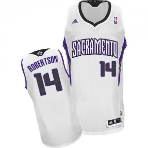 Sacramento Kings Oscar Robertson #14 Home Swingman Maillot d'équipe de NBA - Blanc pour Homme