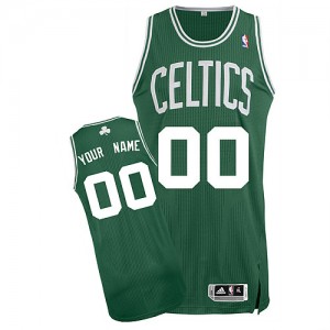 Maillot Adidas Vert (No Blanc) Road Boston Celtics - Authentic Personnalisé - Homme