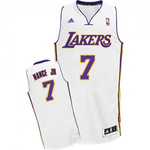 Los Angeles Lakers #7 Adidas Alternate Blanc Swingman Maillot d'équipe de NBA magasin d'usine - Larry Nance Jr. pour Homme