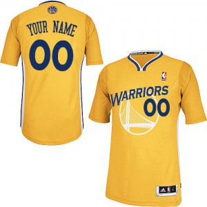 Maillot Adidas Or Alternate Golden State Warriors - Authentic Personnalisé - Homme