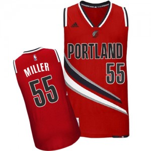Portland Trail Blazers #55 Adidas Alternate Rouge Swingman Maillot d'équipe de NBA la meilleure qualité - Mike Miller pour Homme
