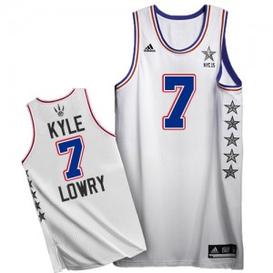 Maillot NBA Authentic Kyle Lowry #7 Toronto Raptors 2015 All Star Blanc - Homme