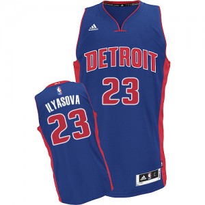 Maillot NBA Swingman Ersan Ilyasova #23 Detroit Pistons Road Bleu royal - Homme