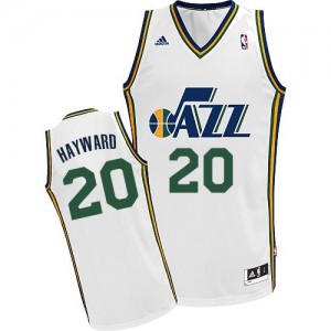 Utah Jazz Gordon Hayward #20 Home Swingman Maillot d'équipe de NBA - Blanc pour Homme