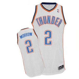Maillot NBA Oklahoma City Thunder #2 Anthony Morrow Blanc Adidas Authentic Home - Homme