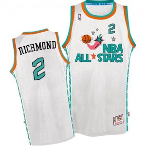 Sacramento Kings Mitchell and Ness Mitch Richmond #2 Throwback 1996 All Star Authentic Maillot d'équipe de NBA - Blanc pour Homme