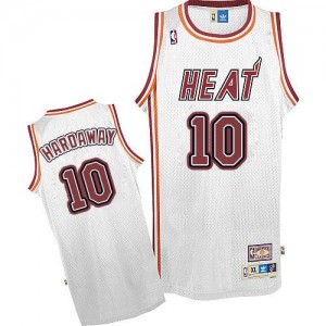Maillot Authentic Miami Heat NBA Throwback Blanc - #10 Tim Hardaway - Homme