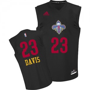 Maillot NBA Noir Anthony Davis #23 New Orleans Pelicans New Fashion Authentic Homme Adidas