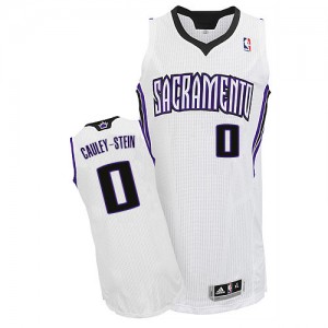 Maillot NBA Sacramento Kings #0 Willie Cauley-Stein Blanc Adidas Authentic Home - Homme