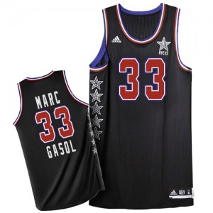 Memphis Grizzlies #33 Adidas 2015 All Star Noir Authentic Maillot d'équipe de NBA préférentiel - Marc Gasol pour Homme
