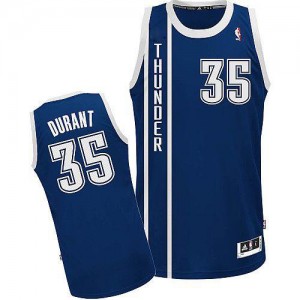 Maillot Adidas Bleu marin Alternate Authentic Oklahoma City Thunder - Kevin Durant #35 - Homme