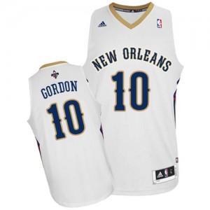 New Orleans Pelicans #10 Adidas Home Blanc Swingman Maillot d'équipe de NBA la meilleure qualité - Eric Gordon pour Homme