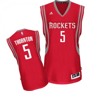 Houston Rockets #5 Adidas Road Rouge Swingman Maillot d'équipe de NBA vente en ligne - Marcus Thornton pour Homme