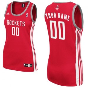 Maillot NBA Rouge Swingman Personnalisé Houston Rockets Road Femme Adidas