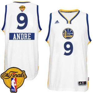 Maillot NBA Swingman Andre Iguodala #9 Golden State Warriors 2014-15 Christmas Day 2015 The Finals Patch Blanc - Homme