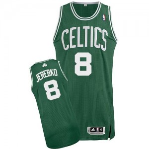 Boston Celtics Jonas Jerebko #8 Road Authentic Maillot d'équipe de NBA - Vert (No Blanc) pour Homme