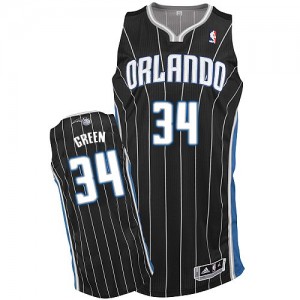 Maillot NBA Noir Willie Green #34 Orlando Magic Alternate Authentic Homme Adidas