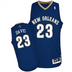 Maillot NBA Bleu marin Anthony Davis #23 New Orleans Pelicans Road Authentic Homme Adidas
