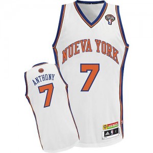 Maillot Authentic New York Knicks NBA Latin Nights Blanc - #7 Carmelo Anthony - Homme