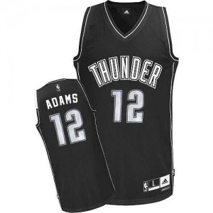 Maillot Adidas Blanc Authentic Oklahoma City Thunder - Steven Adams #12 - Homme