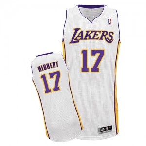 Los Angeles Lakers Roy Hibbert #17 Alternate Authentic Maillot d'équipe de NBA - Blanc pour Enfants