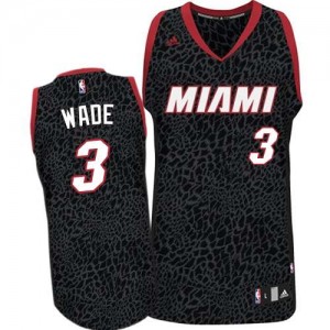 Maillot Swingman Miami Heat NBA Crazy Light Noir - #3 Dwyane Wade - Homme