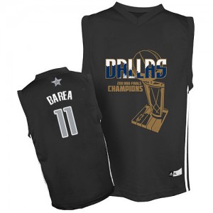 Dallas Mavericks #11 Adidas Finals Champions Noir Authentic Maillot d'équipe de NBA 100% authentique - Jose Barea pour Homme