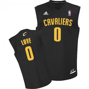 Maillot NBA Noir Kevin Love #0 Cleveland Cavaliers Fashion Swingman Homme Adidas