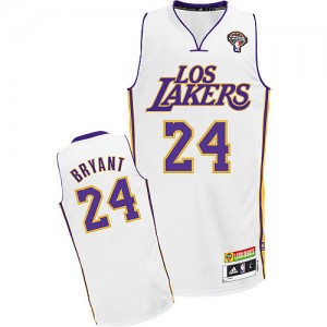 Maillot NBA Blanc Kobe Bryant #24 Los Angeles Lakers Latin Nights Authentic Homme Adidas