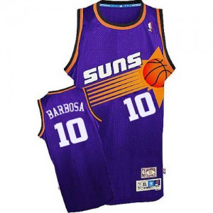 Maillot Adidas Violet Throwback Authentic Phoenix Suns - Leandro Barbosa #10 - Homme