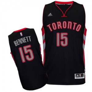 Maillot NBA Noir Anthony Bennett #15 Toronto Raptors Alternate Swingman Homme Adidas